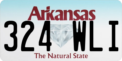 AR license plate 324WLI