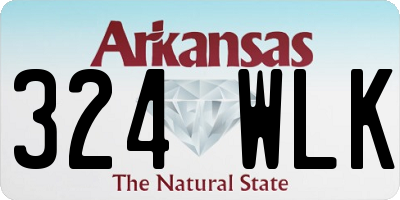 AR license plate 324WLK