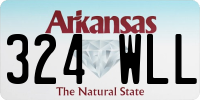 AR license plate 324WLL