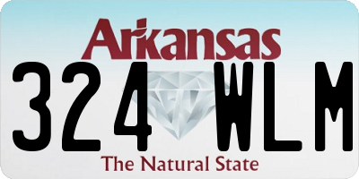 AR license plate 324WLM
