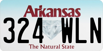 AR license plate 324WLN