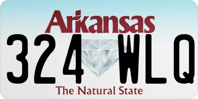 AR license plate 324WLQ