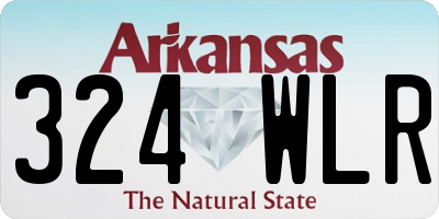 AR license plate 324WLR