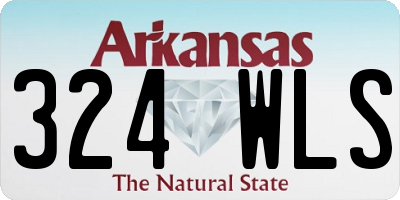 AR license plate 324WLS