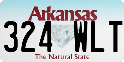 AR license plate 324WLT