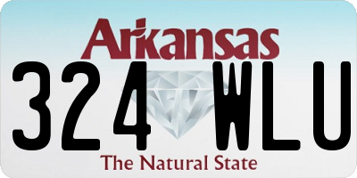 AR license plate 324WLU