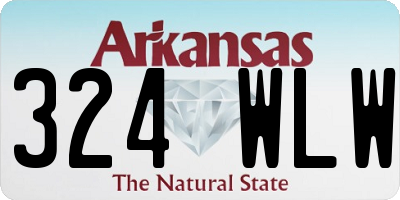 AR license plate 324WLW