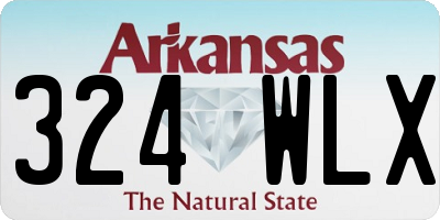 AR license plate 324WLX