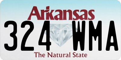 AR license plate 324WMA