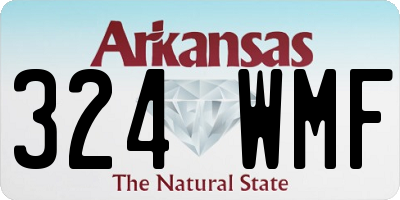 AR license plate 324WMF