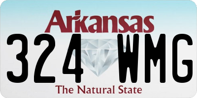 AR license plate 324WMG