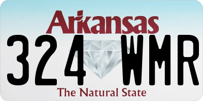 AR license plate 324WMR