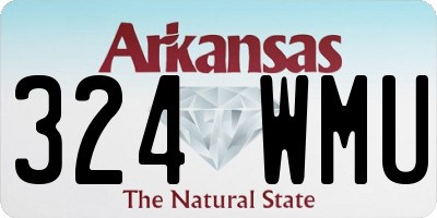 AR license plate 324WMU