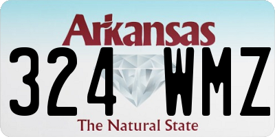 AR license plate 324WMZ