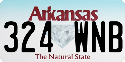 AR license plate 324WNB