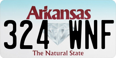 AR license plate 324WNF