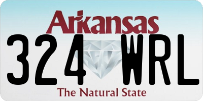 AR license plate 324WRL