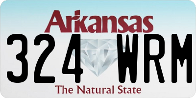 AR license plate 324WRM