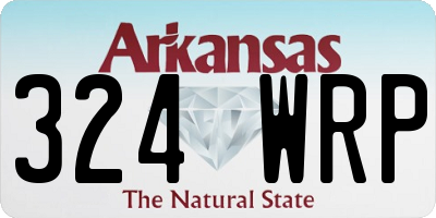 AR license plate 324WRP