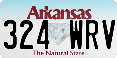 AR license plate 324WRV