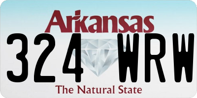 AR license plate 324WRW