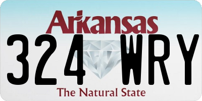 AR license plate 324WRY