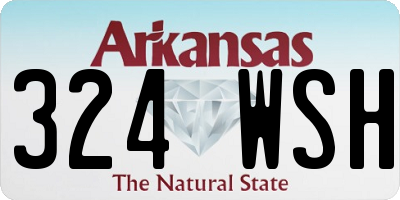 AR license plate 324WSH