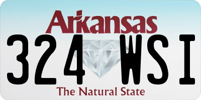 AR license plate 324WSI