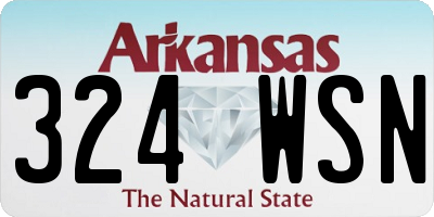AR license plate 324WSN