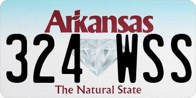 AR license plate 324WSS