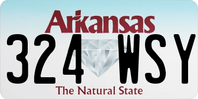 AR license plate 324WSY