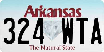 AR license plate 324WTA