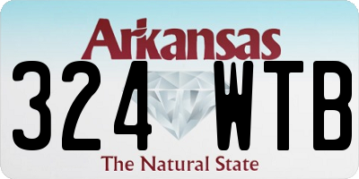 AR license plate 324WTB