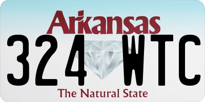 AR license plate 324WTC