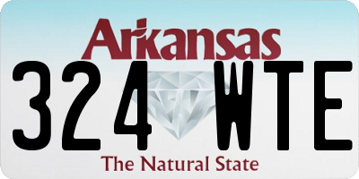 AR license plate 324WTE