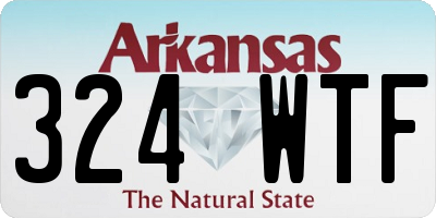 AR license plate 324WTF