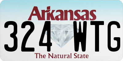 AR license plate 324WTG