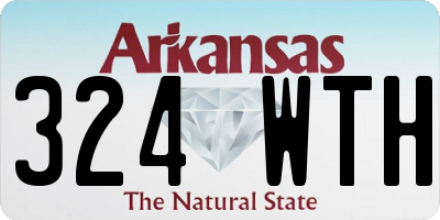 AR license plate 324WTH