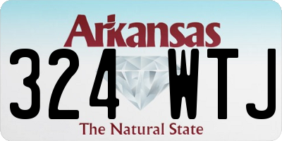 AR license plate 324WTJ