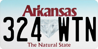 AR license plate 324WTN