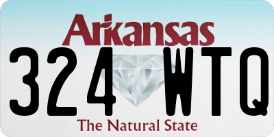 AR license plate 324WTQ