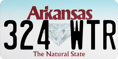 AR license plate 324WTR