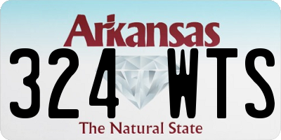AR license plate 324WTS