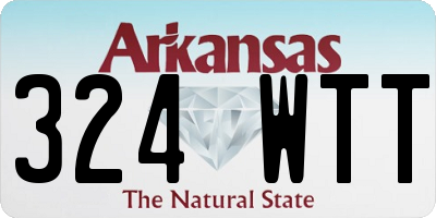 AR license plate 324WTT
