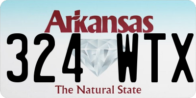 AR license plate 324WTX