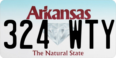 AR license plate 324WTY