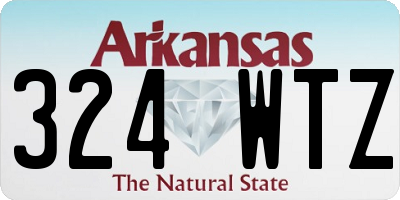 AR license plate 324WTZ