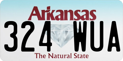 AR license plate 324WUA