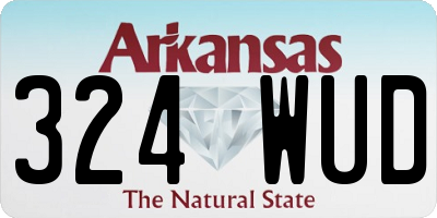 AR license plate 324WUD