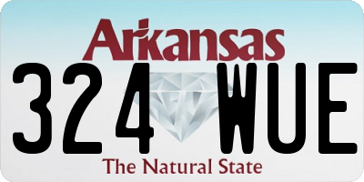 AR license plate 324WUE